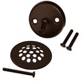 Westbrass Beehive Grid Tub Trim Grate W/ Trip Lever Faceplate in Oil Rubbed Bronze D92-12